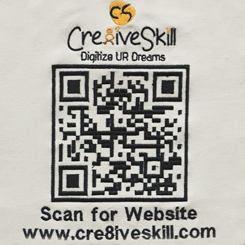 QR Code Left Chest Embroidery - Cre8iveSkill